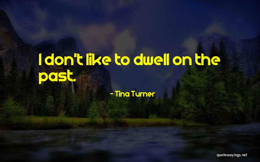 Don Dwell On The Past Quotes By Tina Turner