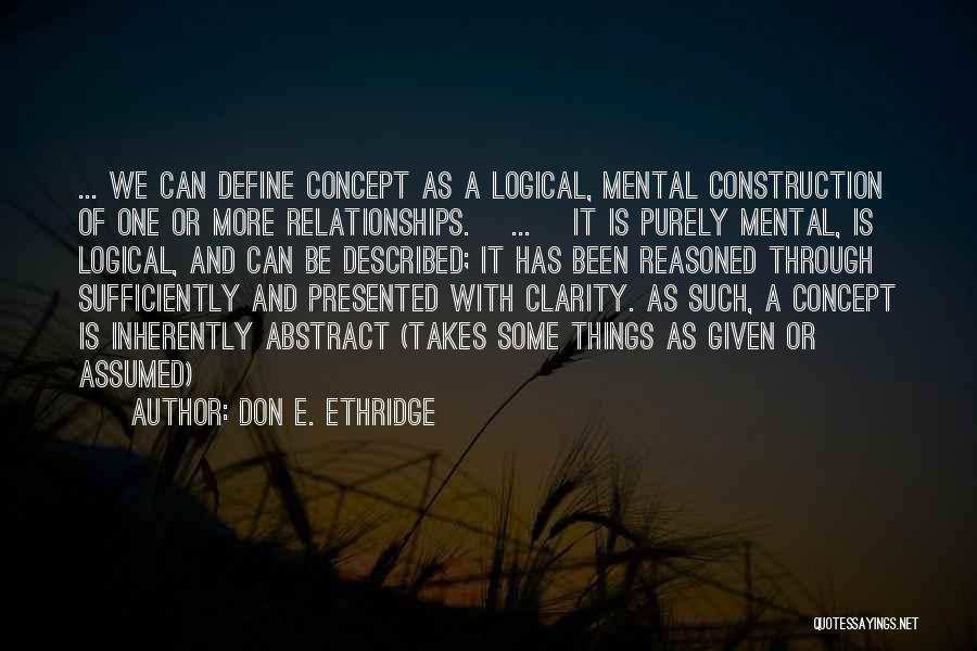 Don E. Ethridge Quotes 1363820