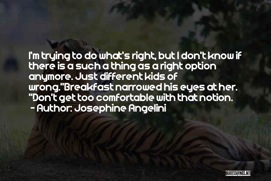 Don Get Too Comfortable Quotes By Josephine Angelini