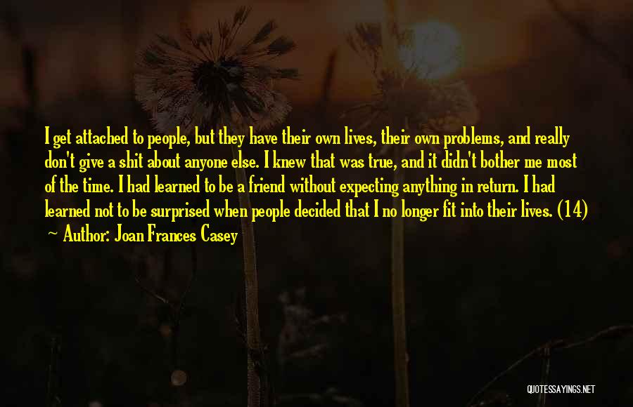 Don Let Anyone Bother You Quotes By Joan Frances Casey