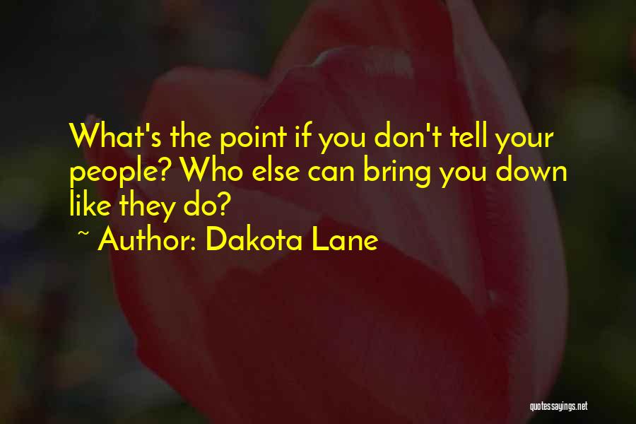 Don Let Others Bring You Down Quotes By Dakota Lane