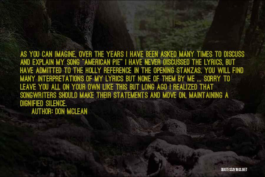 Don McLean Quotes 1741548