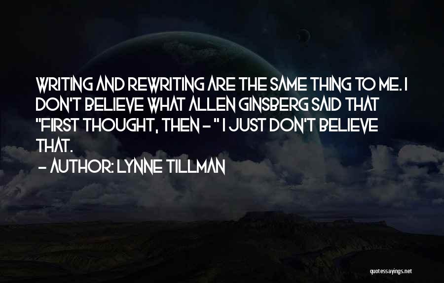 Don Tillman Quotes By Lynne Tillman