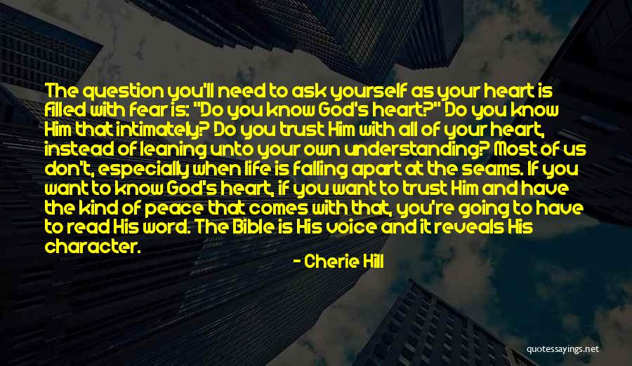 Don Trust God Quotes By Cherie Hill