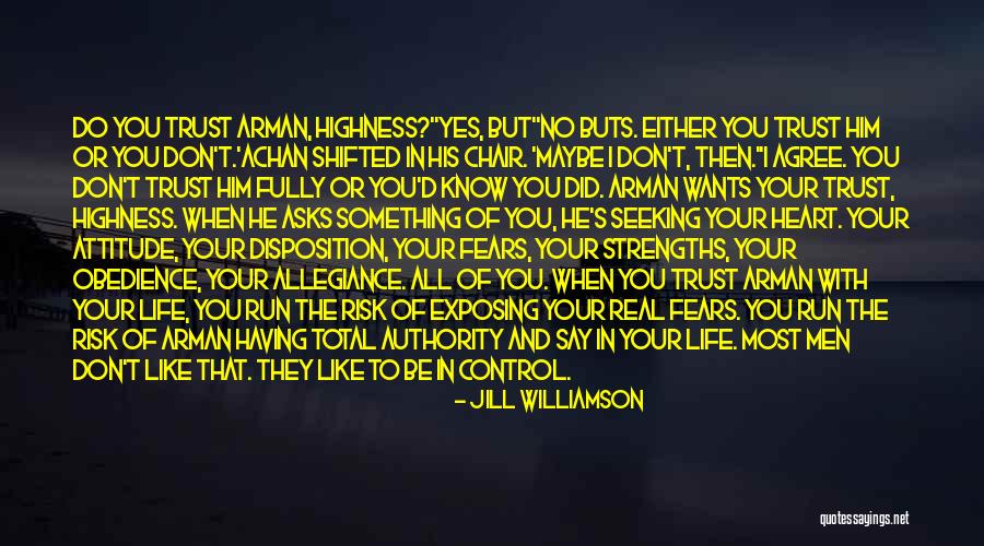 Don Trust God Quotes By Jill Williamson