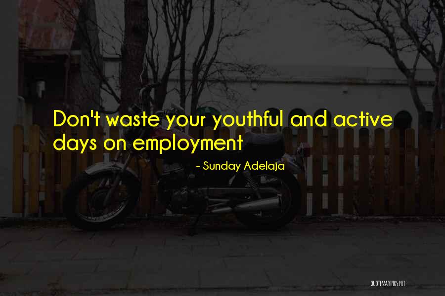 Don Waste Your Money Quotes By Sunday Adelaja