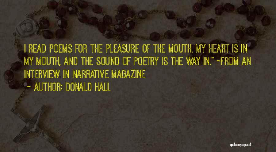 Donald Hall Quotes 1462701