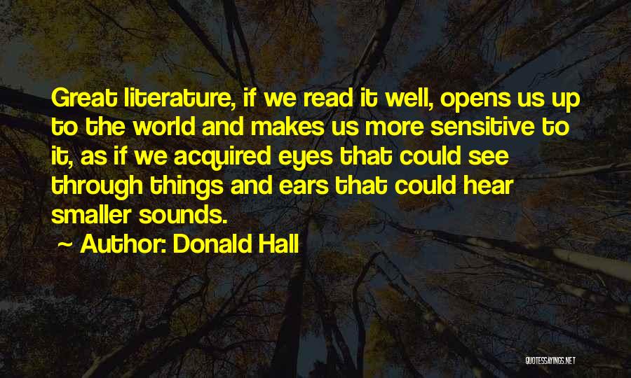 Donald Hall Quotes 946495
