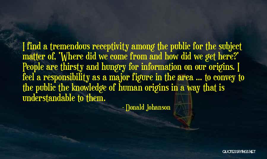 Donald Johanson Quotes 1968385 Donald Johanson Quotes 1968385