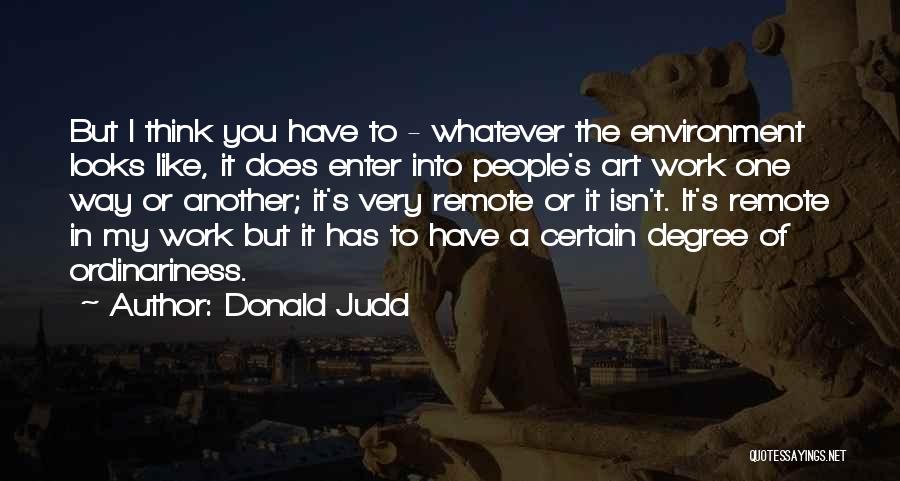 Donald Judd Quotes 354999