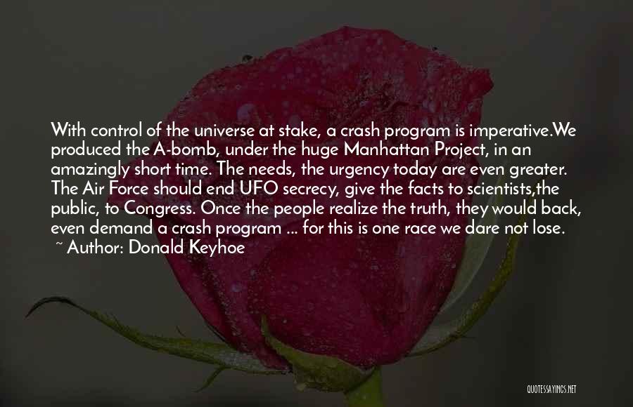 Donald Keyhoe Quotes 250390