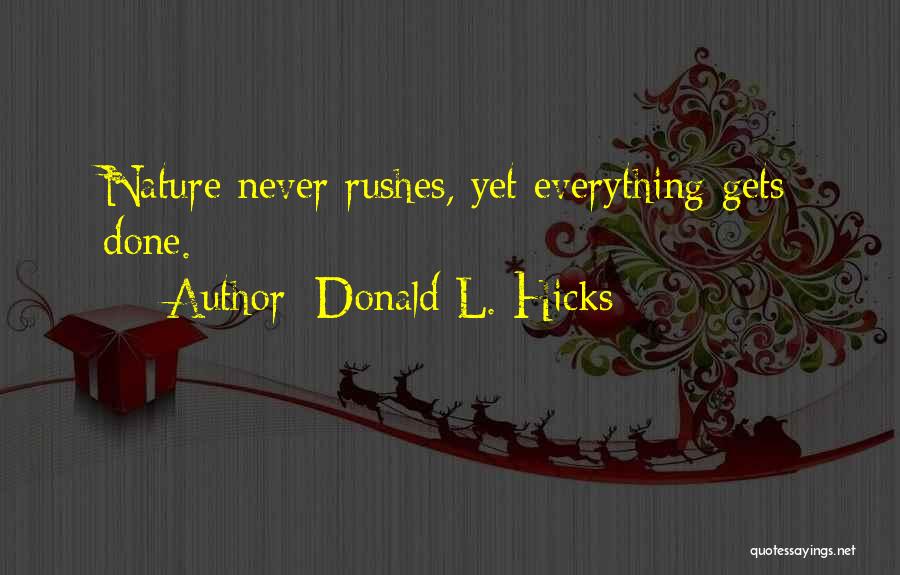 Donald L. Hicks Quotes 629268