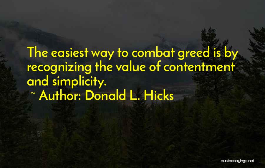 Donald L. Hicks Quotes 697634