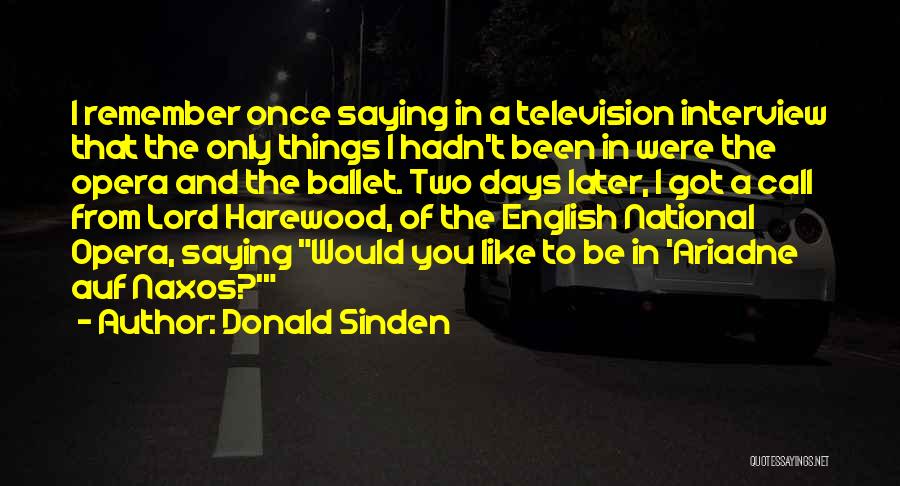 Donald Sinden Quotes 985104