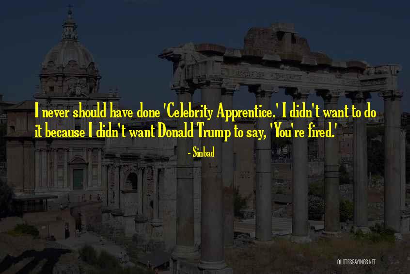 Donald Trump Apprentice Quotes By Sinbad Donald Trump Apprentice Quotes By Sinbad