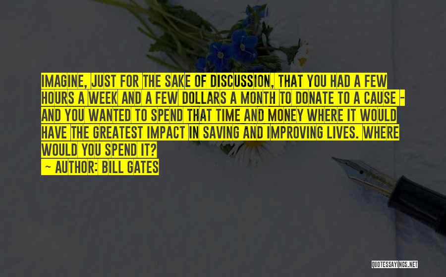 Donate Quotes By Bill Gates