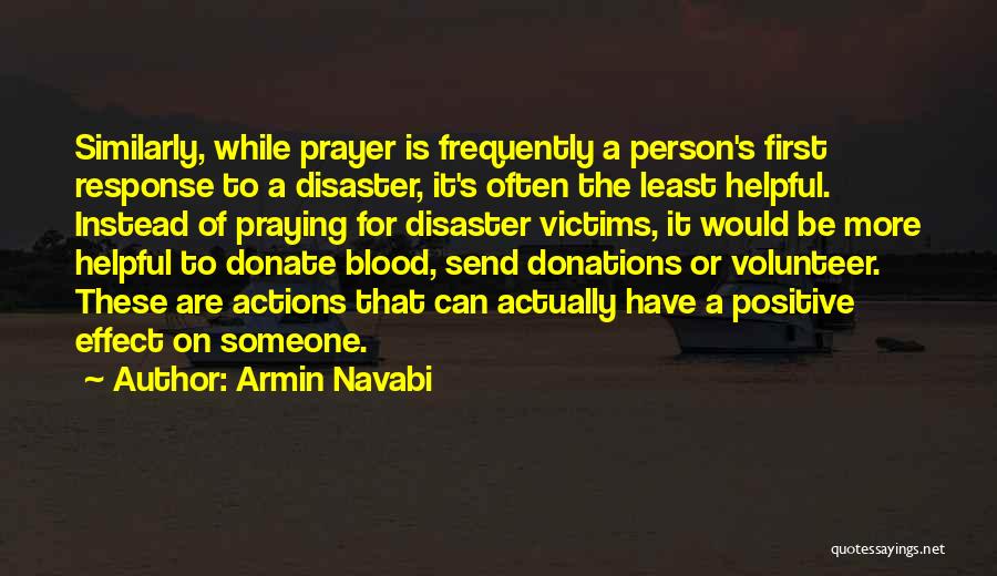 Donations Quotes By Armin Navabi