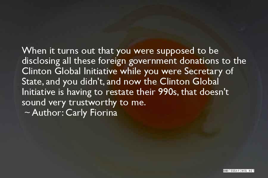 Donations Quotes By Carly Fiorina