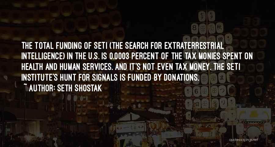 Donations Quotes By Seth Shostak