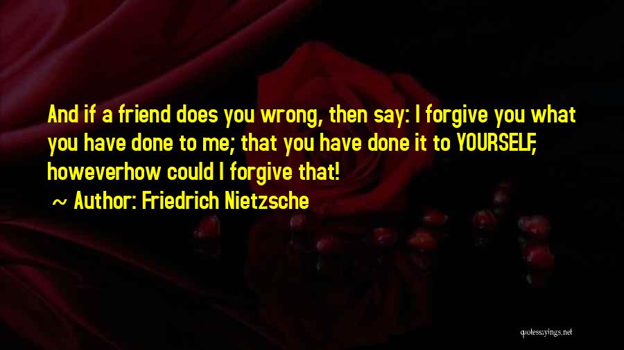 Done Me Wrong Quotes By Friedrich Nietzsche