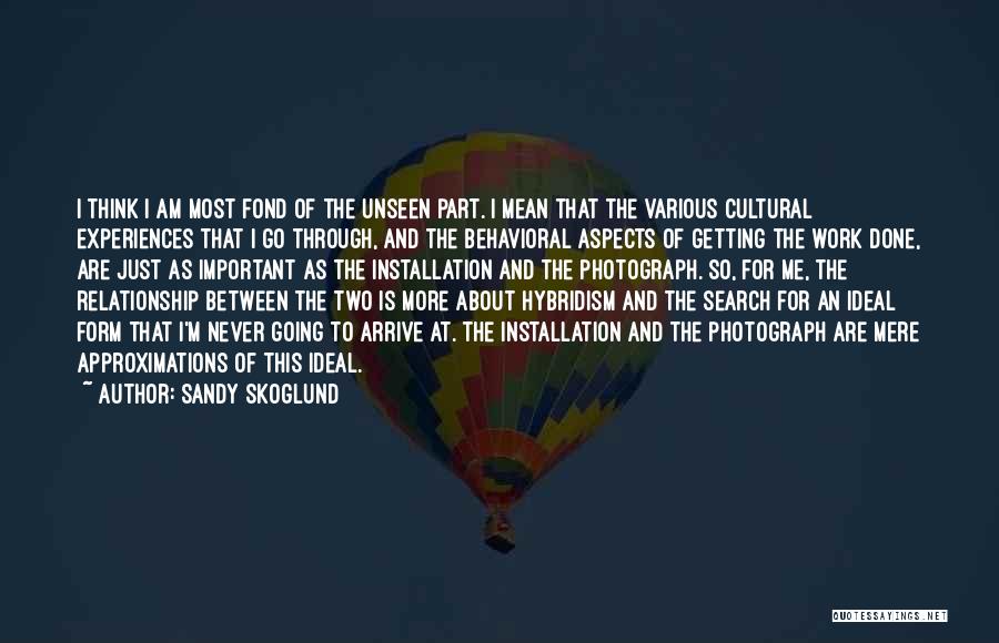 Done Relationship Quotes By Sandy Skoglund