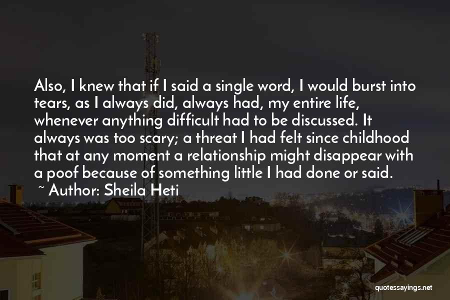 Done Relationship Quotes By Sheila Heti