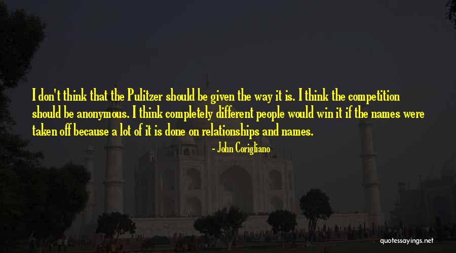 Done Relationships Quotes By John Corigliano Done Relationships Quotes By John Corigliano