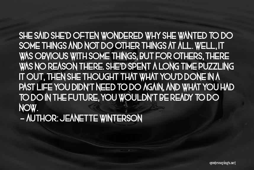 Done With The Past Quotes By Jeanette Winterson