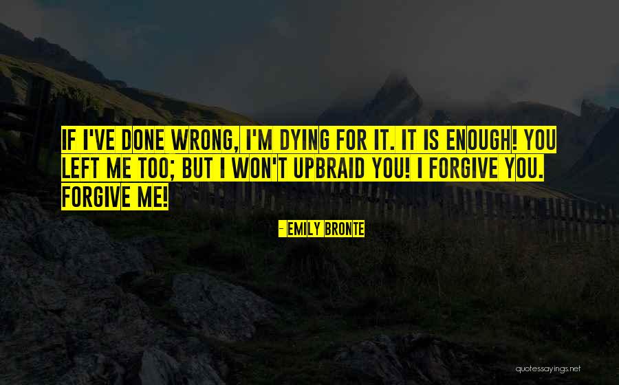 Done You Wrong Quotes By Emily Bronte