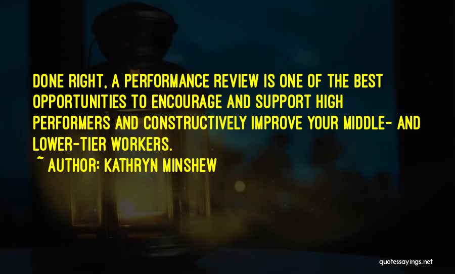 Done Your Best Quotes By Kathryn Minshew