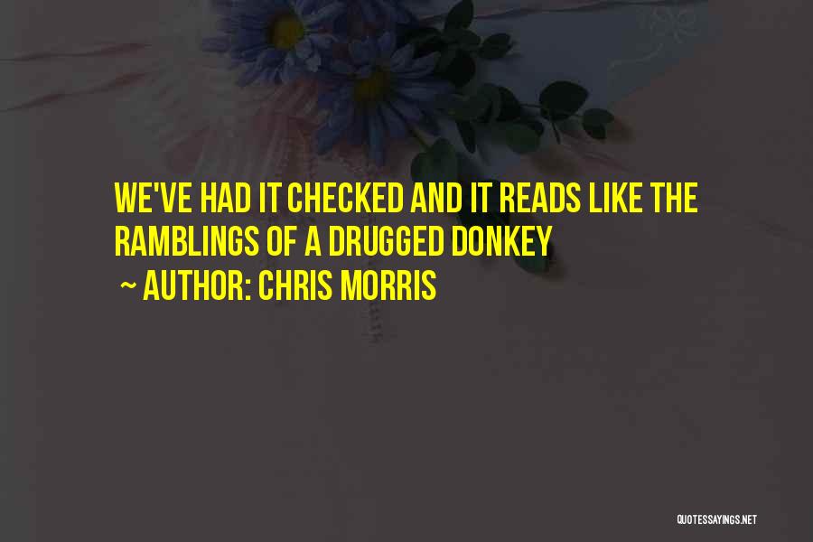Donkey Quotes By Chris Morris