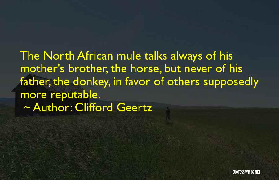 Donkey Quotes By Clifford Geertz