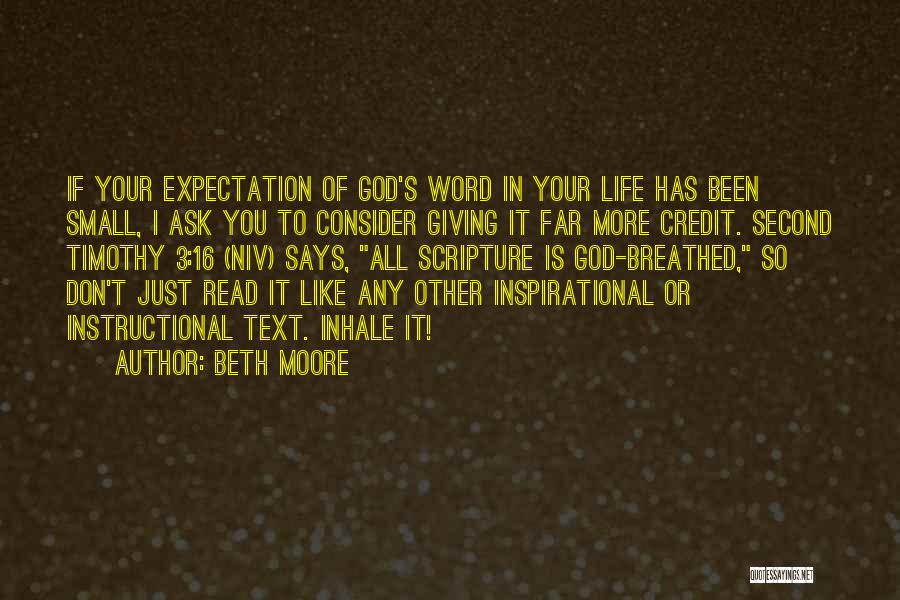 Don't Ask God Quotes By Beth Moore