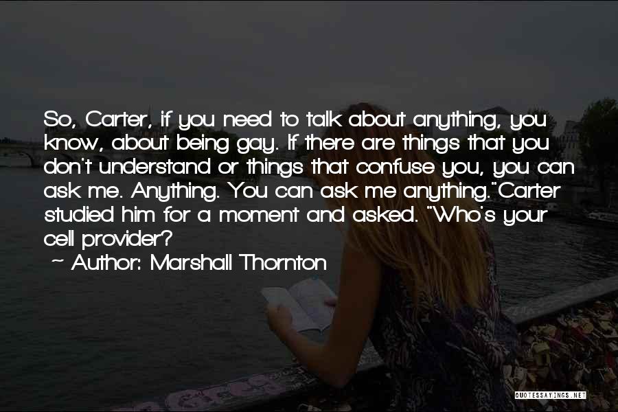 Don't Ask Me For Anything Quotes By Marshall Thornton