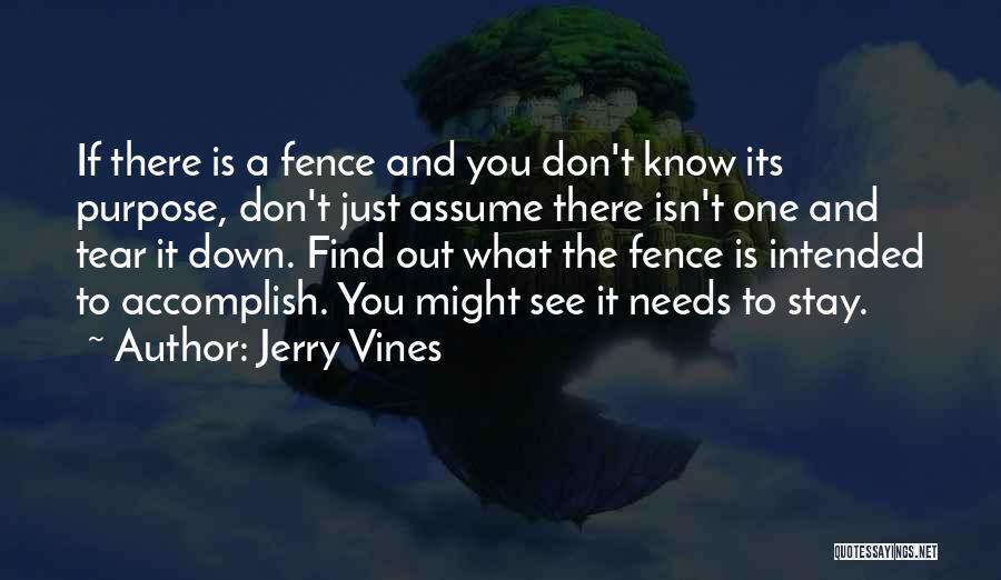 Don't Assume Quotes By Jerry Vines