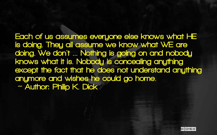 Don't Assume Quotes By Philip K. Dick