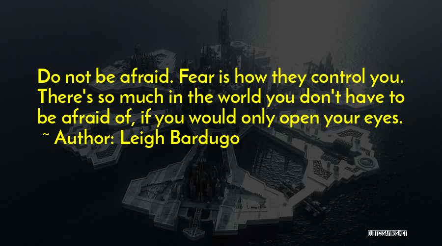 Don't Be Afraid Of The World Quotes By Leigh Bardugo