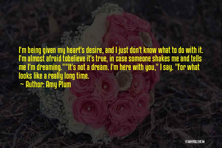 Don't Be Afraid To Dream Quotes By Amy Plum