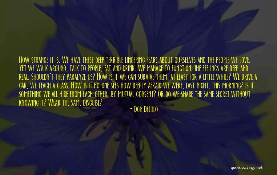 Don't Be Afraid To Talk Quotes By Don DeLillo