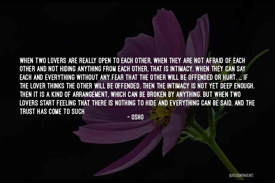 Don't Be Afraid To Trust Quotes By Osho