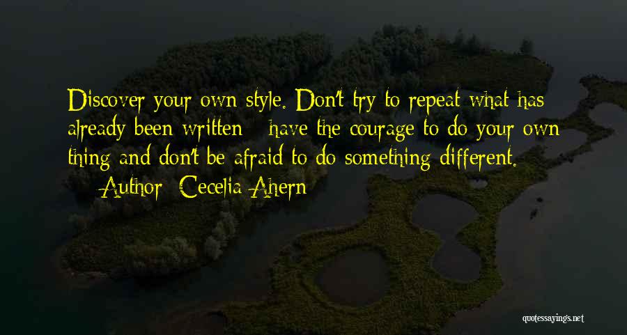 Don't Be Afraid To Try Quotes By Cecelia Ahern