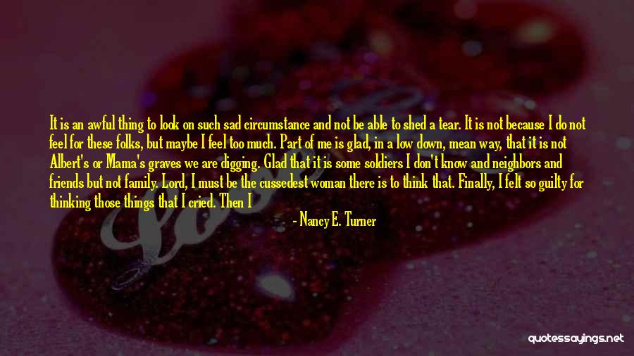 Don't Be Sad That It's Over Quotes By Nancy E. Turner Don't Be Sad That It's Over Quotes By Nancy E. Turner
