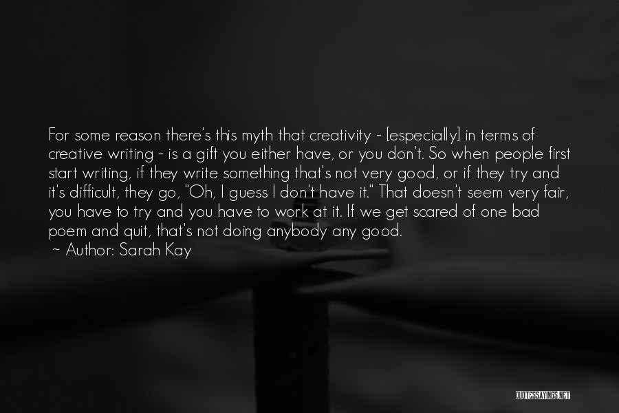 Don't Be Scared To Start Over Quotes By Sarah Kay