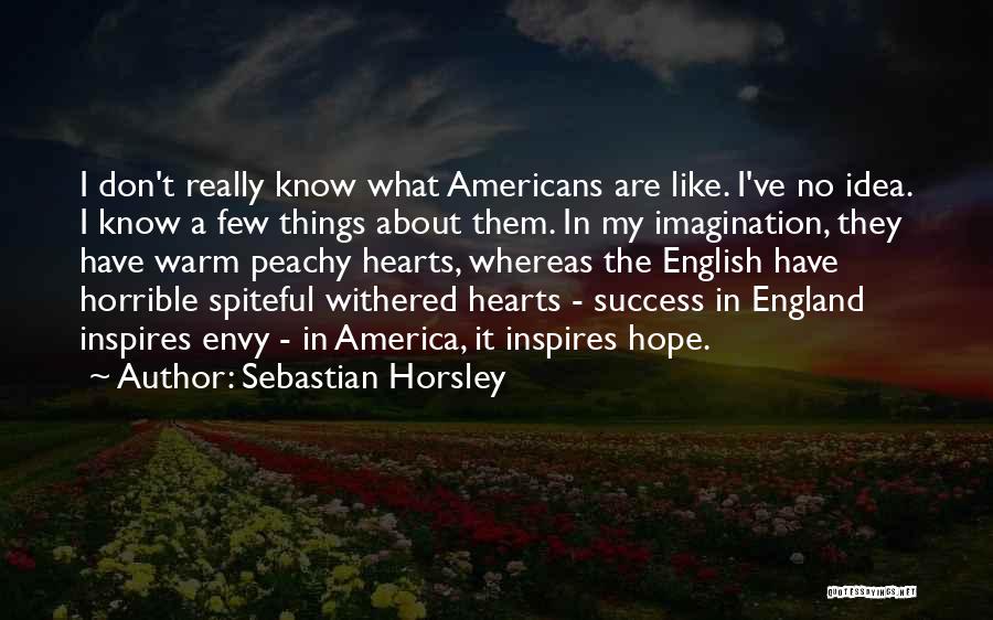 Don't Be Spiteful Quotes By Sebastian Horsley