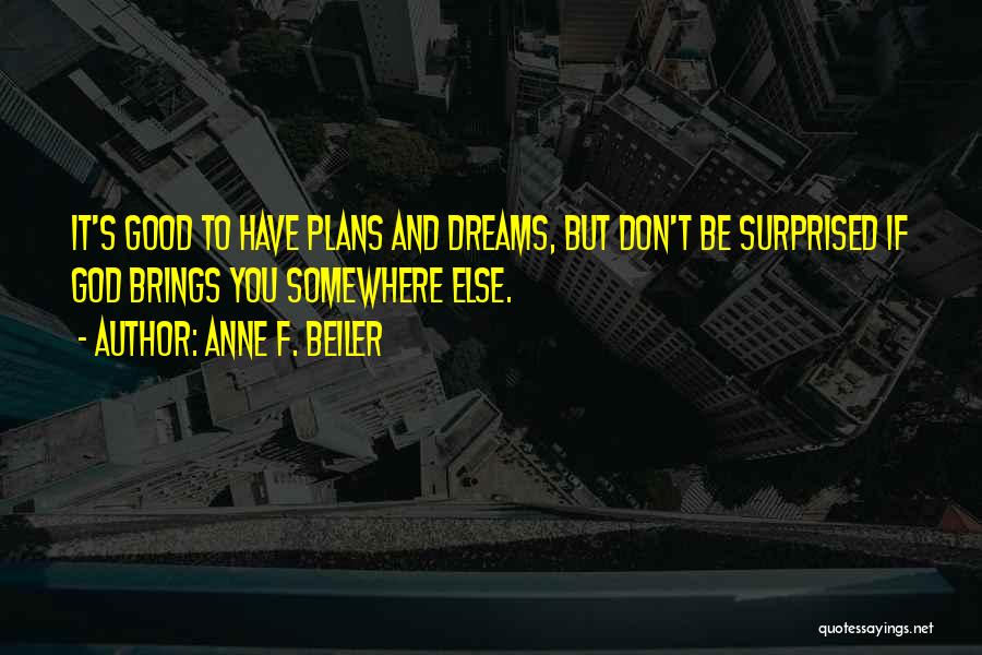 Don't Be Surprised Quotes By Anne F. Beiler