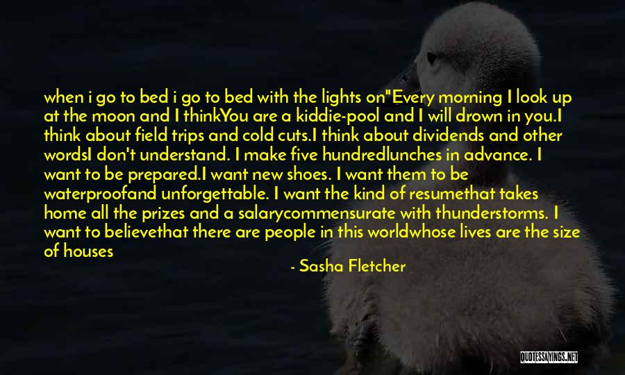 Don't Believe All You See Quotes By Sasha Fletcher