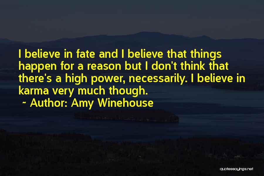 Don't Believe In Fate Quotes By Amy Winehouse