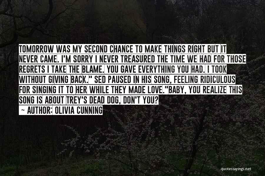 Don't Blame Yourself For Everything Quotes By Olivia Cunning