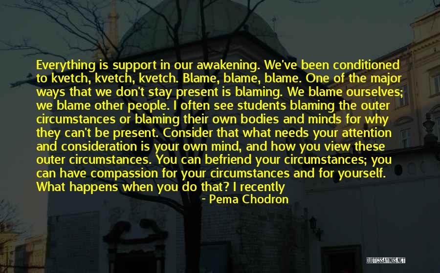 Don't Blame Yourself Quotes By Pema Chodron Don't Blame Yourself Quotes By Pema Chodron