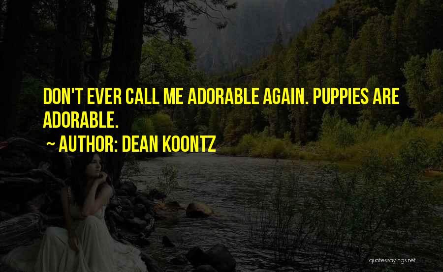 Don't Call Me Again Quotes By Dean Koontz